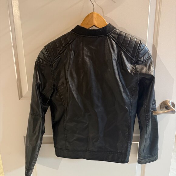 H&M Youth Faux Leather Bomber Jacket - Picture 2 of 3